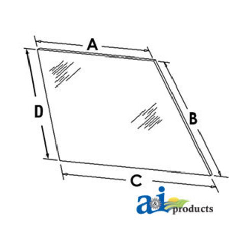 A & I PRODUCTS Glass, Rear 49" x35.5" x2.5" A-70577185